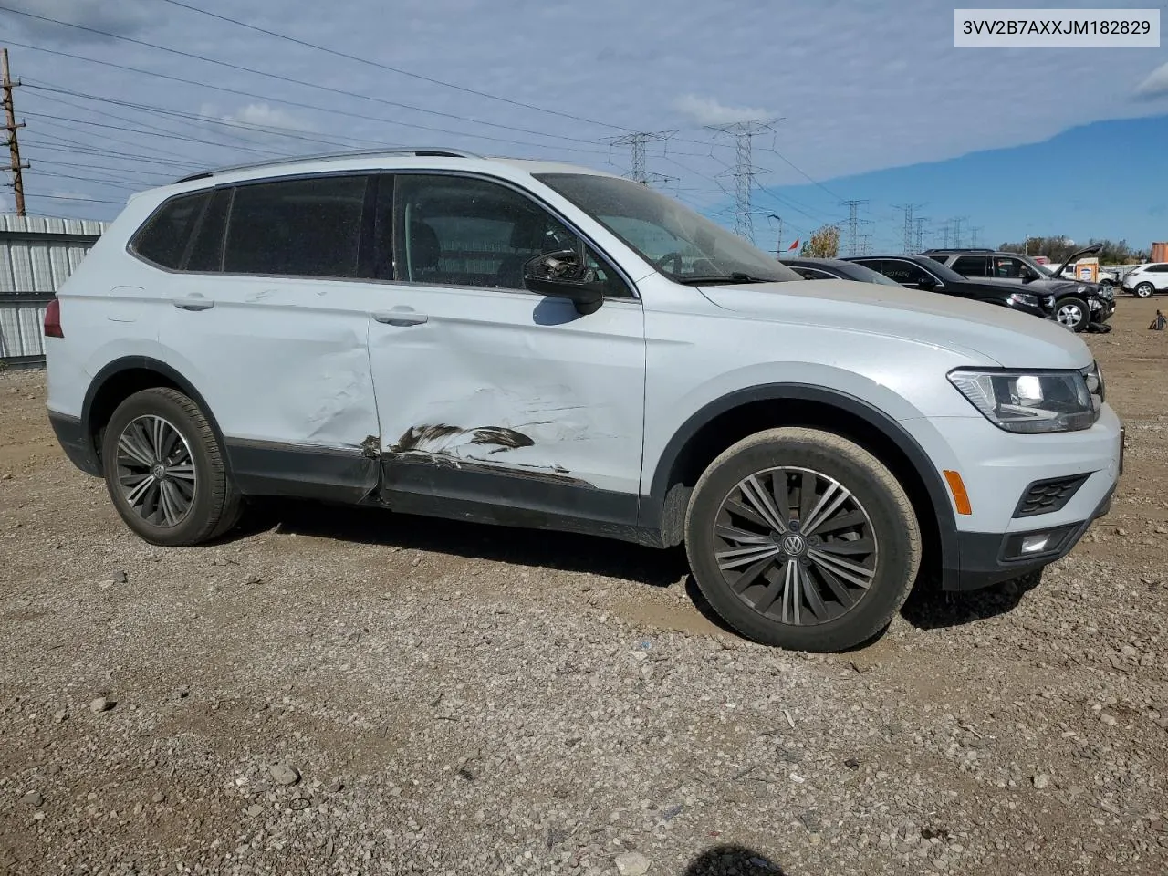 2018 Volkswagen Tiguan Se VIN: 3VV2B7AXXJM182829 Lot: 75798834