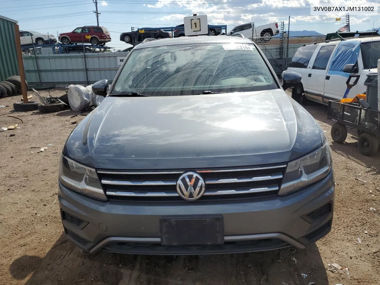 2018 Volkswagen Tiguan S VIN: 3VV0B7AX1JM131002 Lot: 75952314