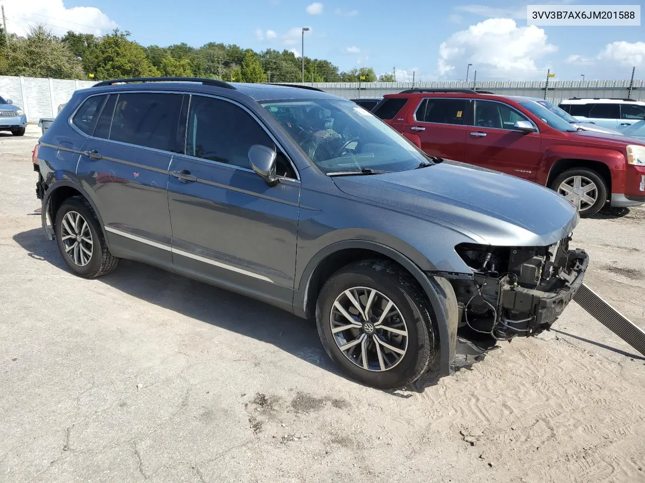 2018 Volkswagen Tiguan Se VIN: 3VV3B7AX6JM201588 Lot: 75998844