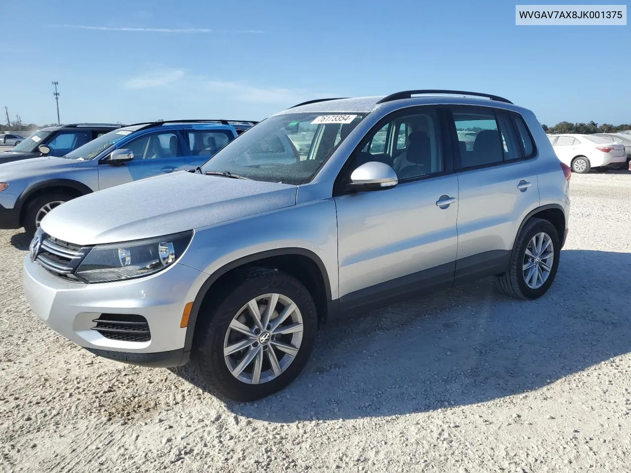 2018 Volkswagen Tiguan Limited VIN: WVGAV7AX8JK001375 Lot: 76173354