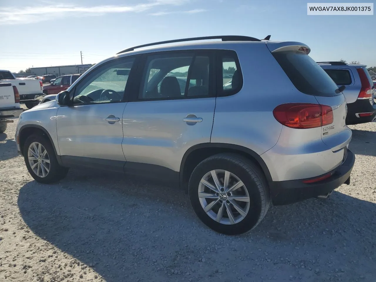 2018 Volkswagen Tiguan Limited VIN: WVGAV7AX8JK001375 Lot: 76173354