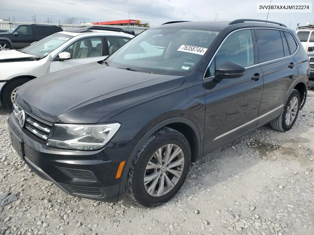 2018 Volkswagen Tiguan Se VIN: 3VV3B7AX4JM122274 Lot: 76358744