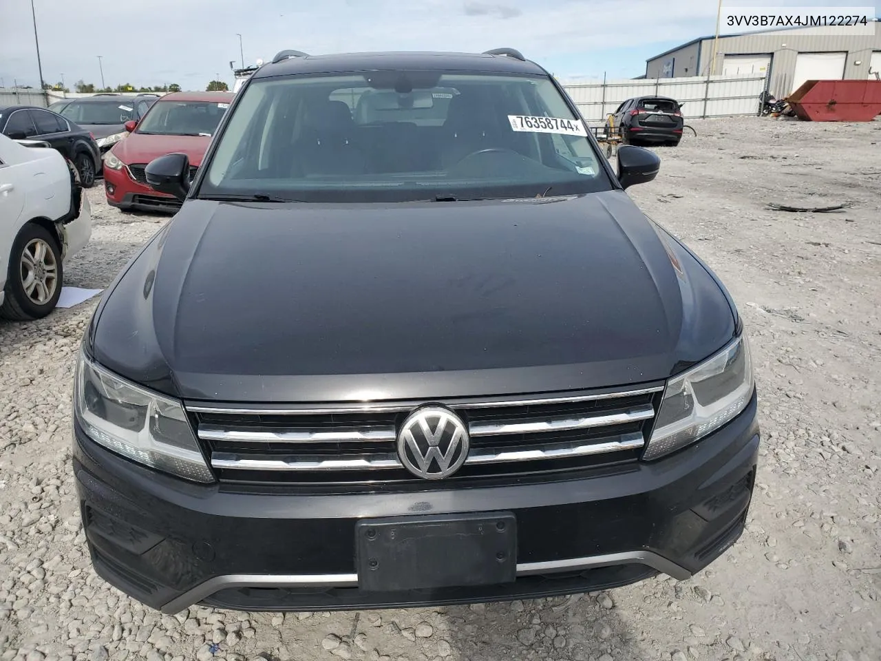 2018 Volkswagen Tiguan Se VIN: 3VV3B7AX4JM122274 Lot: 76358744