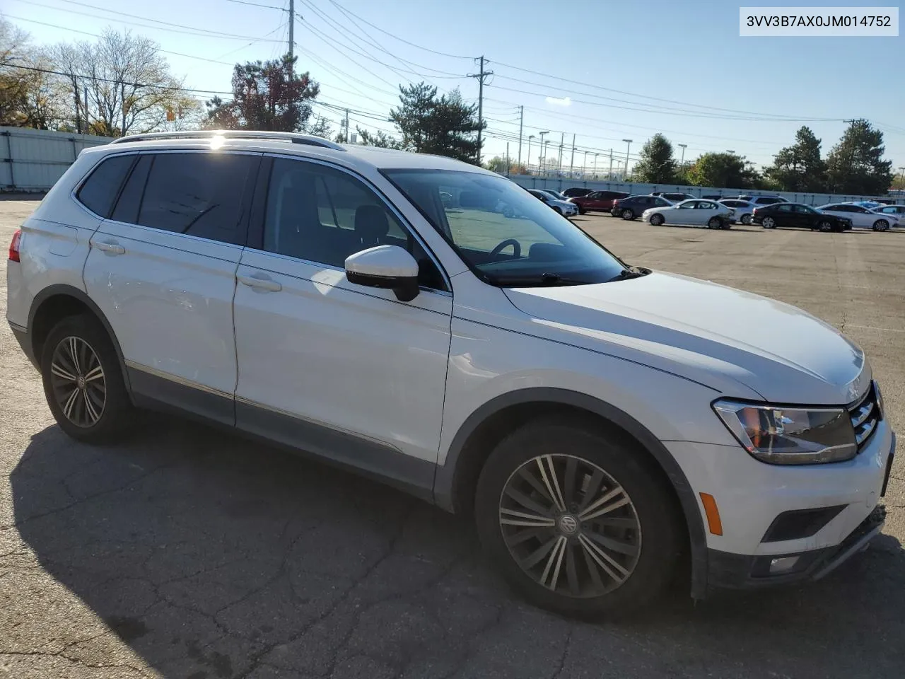 2018 Volkswagen Tiguan Se VIN: 3VV3B7AX0JM014752 Lot: 76392214