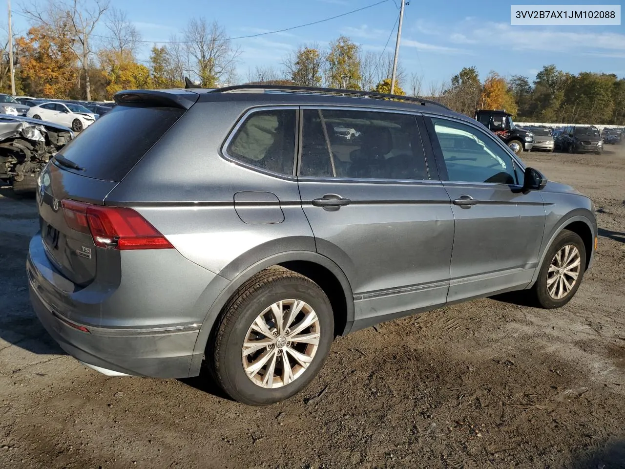 2018 Volkswagen Tiguan Se VIN: 3VV2B7AX1JM102088 Lot: 76446724