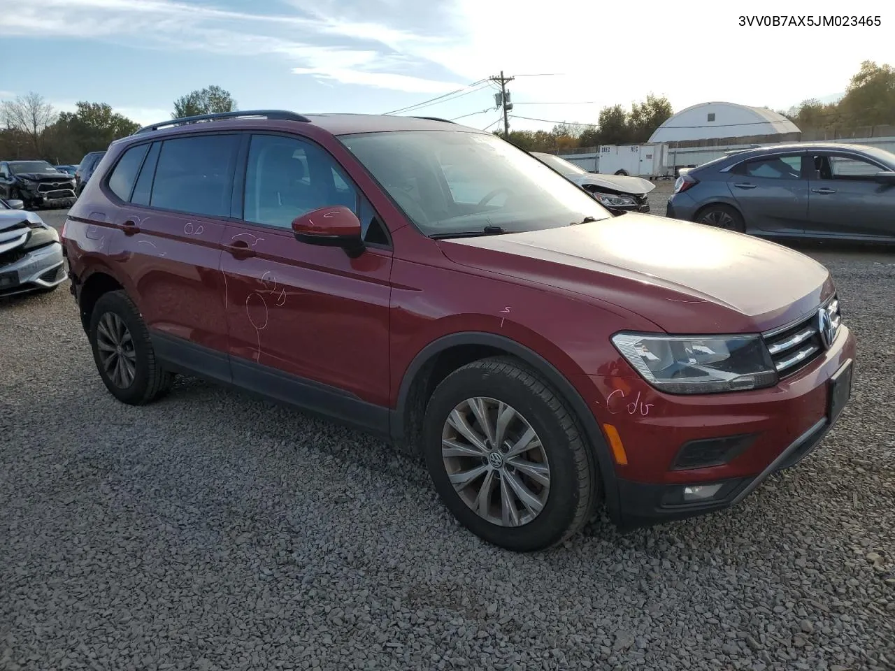 2018 Volkswagen Tiguan S VIN: 3VV0B7AX5JM023465 Lot: 76529014