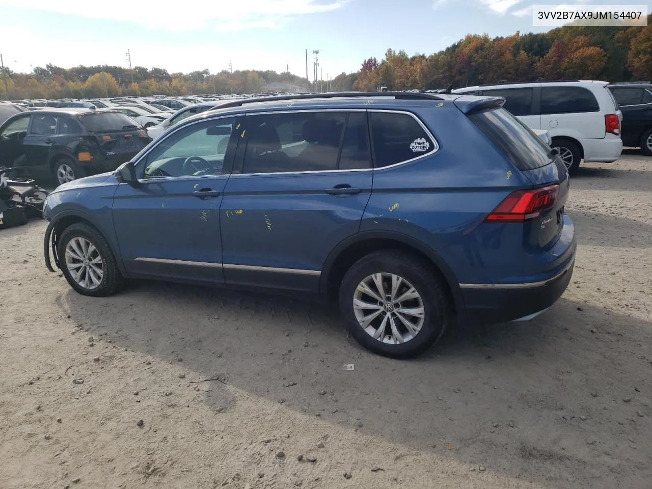 2018 Volkswagen Tiguan Se VIN: 3VV2B7AX9JM154407 Lot: 76584014