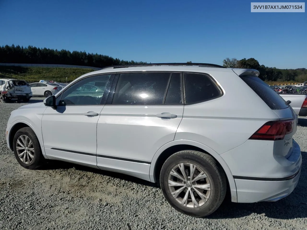 2018 Volkswagen Tiguan S VIN: 3VV1B7AX1JM071534 Lot: 76922284