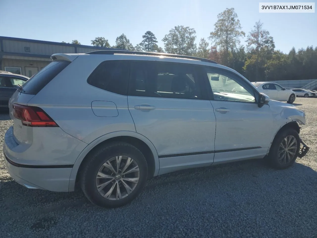 2018 Volkswagen Tiguan S VIN: 3VV1B7AX1JM071534 Lot: 76922284