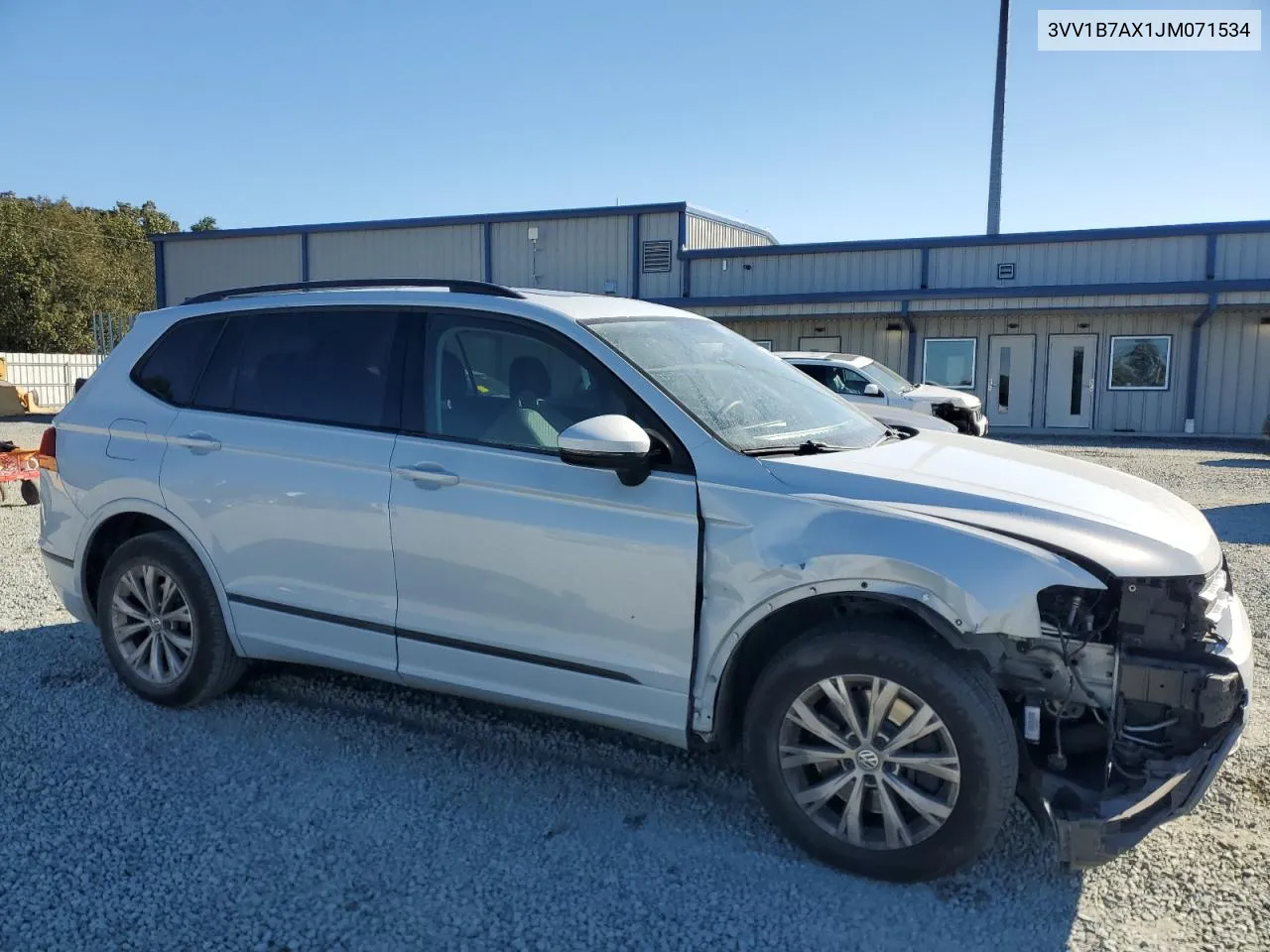 2018 Volkswagen Tiguan S VIN: 3VV1B7AX1JM071534 Lot: 76922284