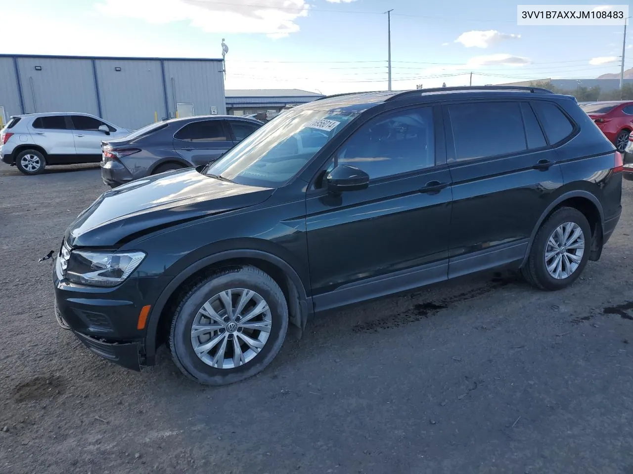 2018 Volkswagen Tiguan S VIN: 3VV1B7AXXJM108483 Lot: 76956014