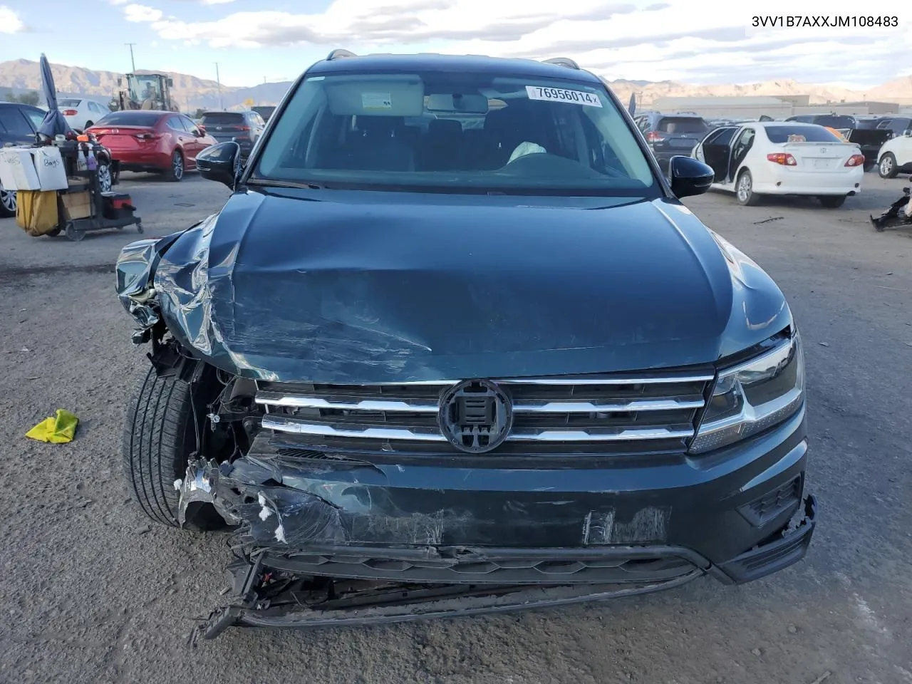 2018 Volkswagen Tiguan S VIN: 3VV1B7AXXJM108483 Lot: 76956014