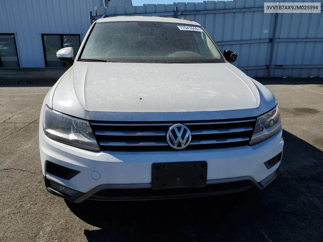 2018 Volkswagen Tiguan S VIN: 3VV1B7AX9JM025594 Lot: 77041644