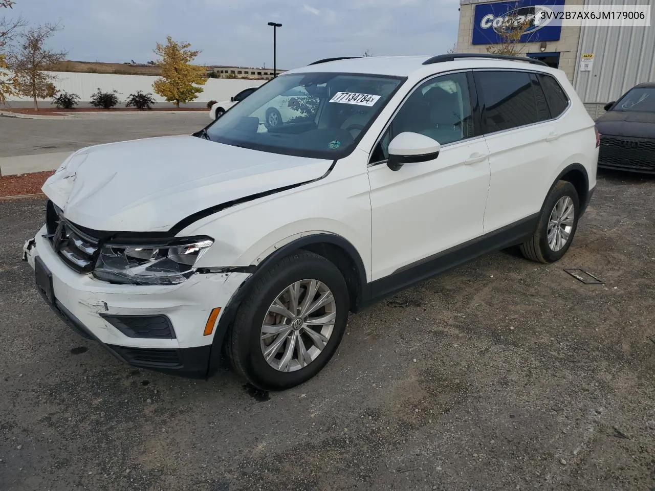 2018 Volkswagen Tiguan Se VIN: 3VV2B7AX6JM179006 Lot: 77134784