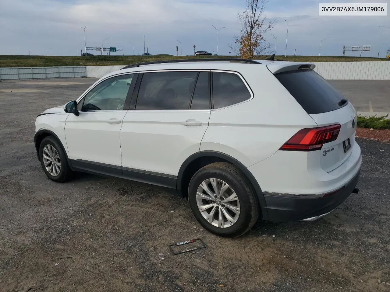 2018 Volkswagen Tiguan Se VIN: 3VV2B7AX6JM179006 Lot: 77134784