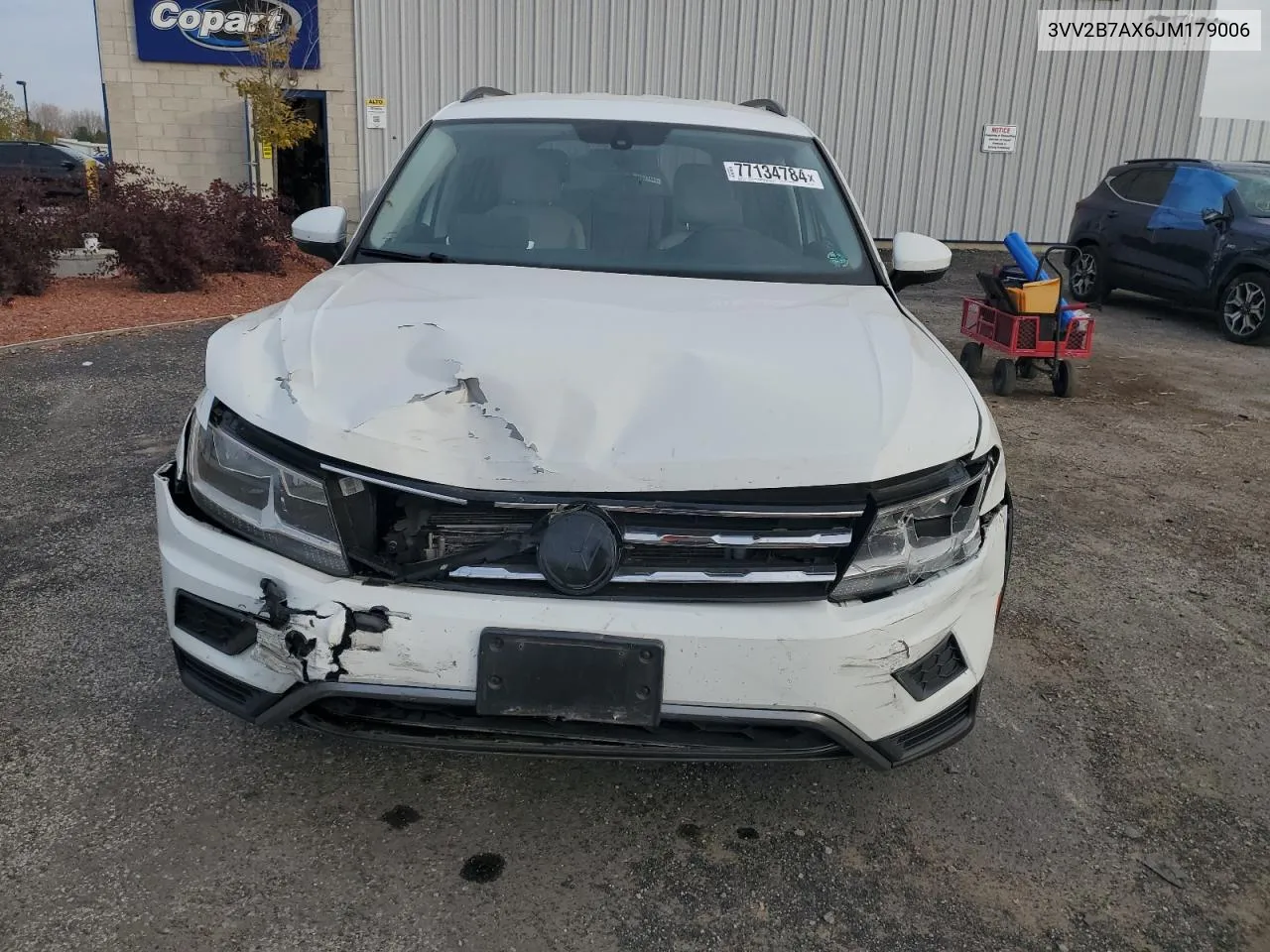 2018 Volkswagen Tiguan Se VIN: 3VV2B7AX6JM179006 Lot: 77134784