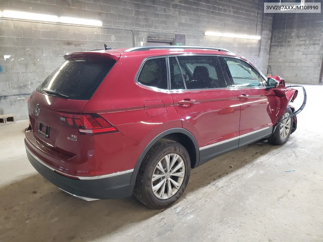 2018 Volkswagen Tiguan Se VIN: 3VV2B7AXXJM108990 Lot: 77155734