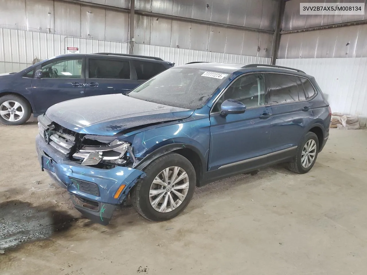 2018 Volkswagen Tiguan Se VIN: 3VV2B7AX5JM008134 Lot: 77777274