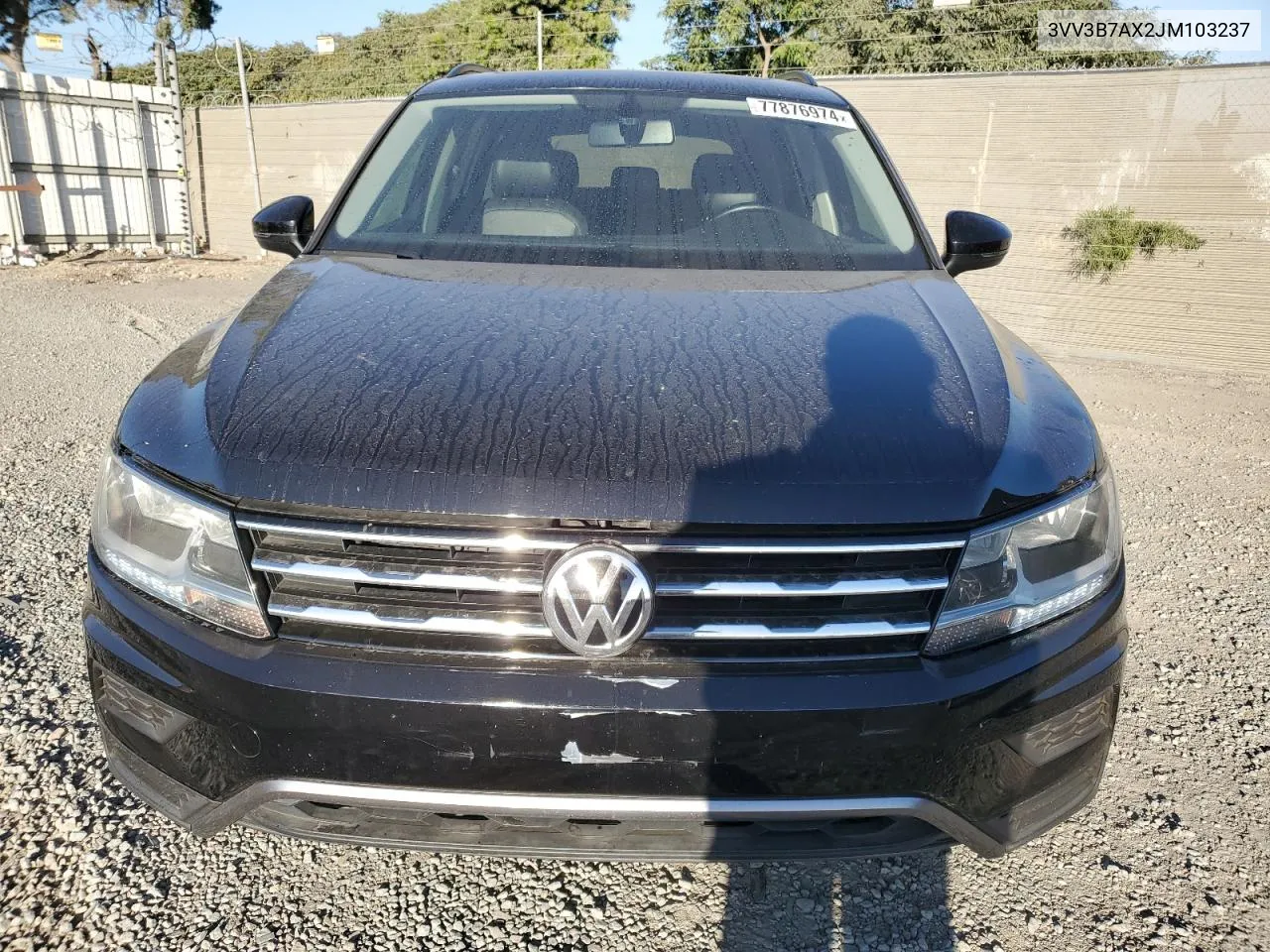 2018 Volkswagen Tiguan Se VIN: 3VV3B7AX2JM103237 Lot: 77876974