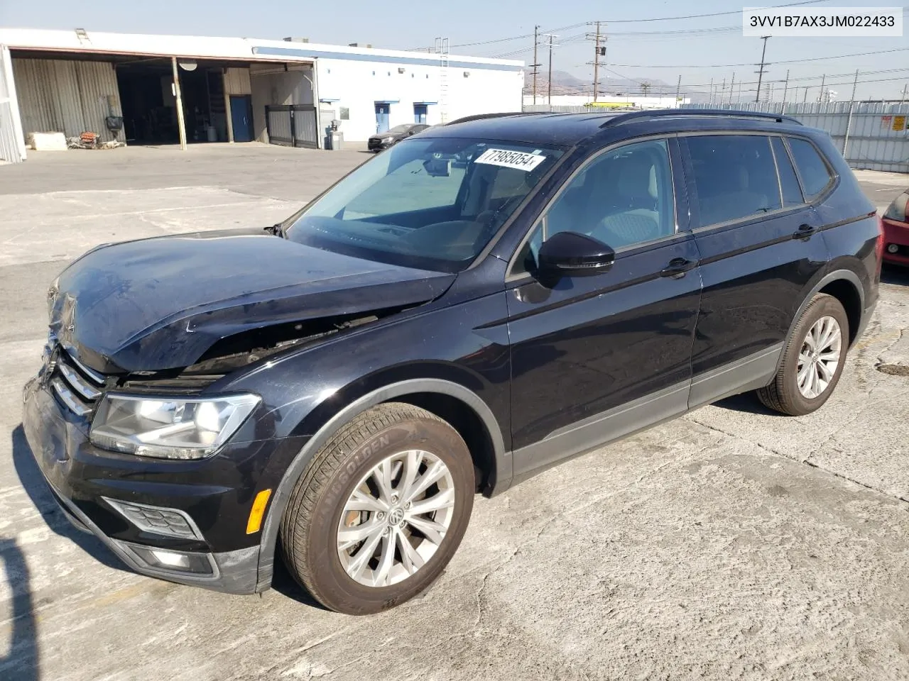 2018 Volkswagen Tiguan S VIN: 3VV1B7AX3JM022433 Lot: 77985054