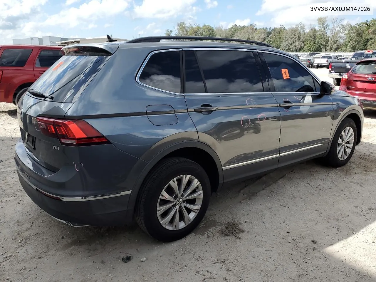 2018 Volkswagen Tiguan Se VIN: 3VV3B7AX0JM147026 Lot: 78084684