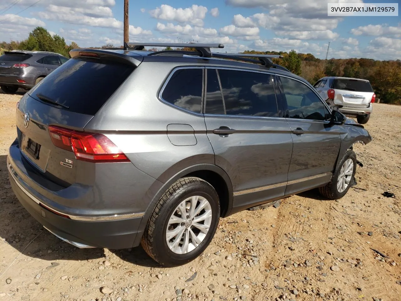 2018 Volkswagen Tiguan Se VIN: 3VV2B7AX1JM129579 Lot: 78377314