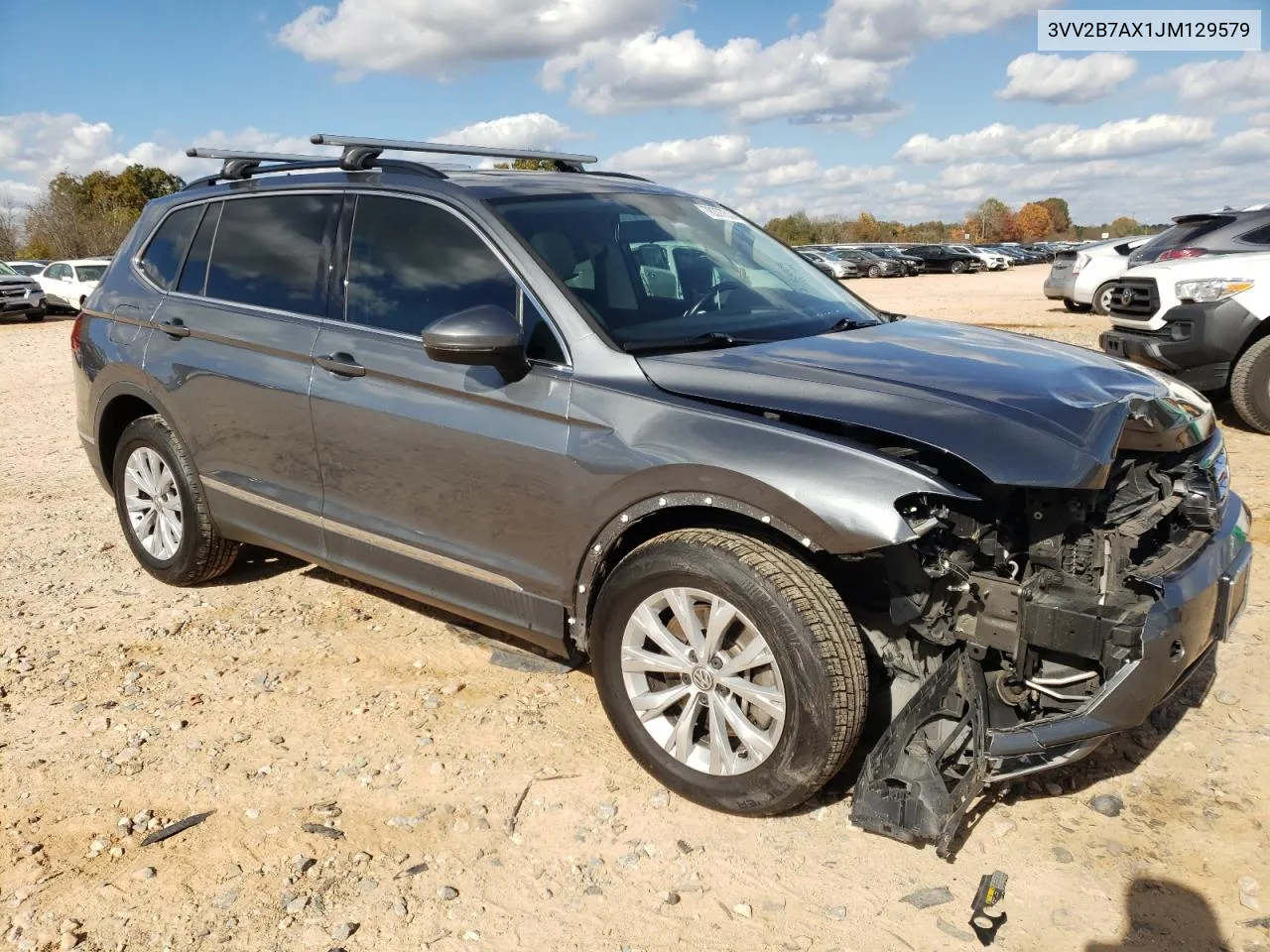 2018 Volkswagen Tiguan Se VIN: 3VV2B7AX1JM129579 Lot: 78377314