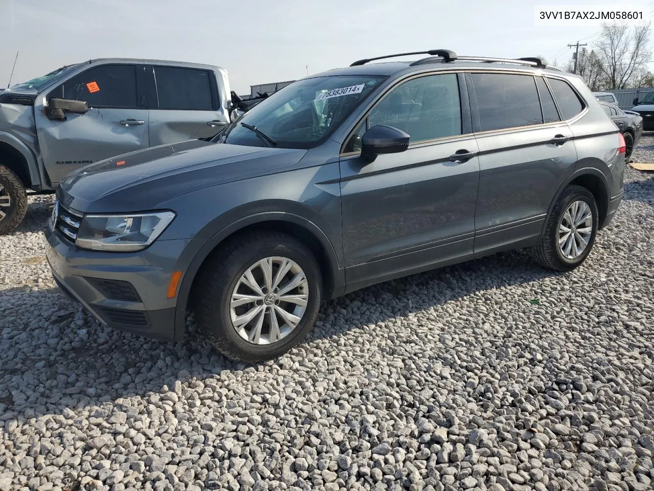 2018 Volkswagen Tiguan S VIN: 3VV1B7AX2JM058601 Lot: 78383014