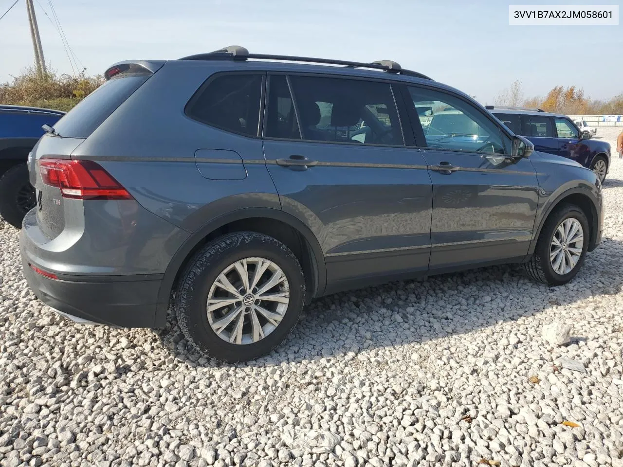 2018 Volkswagen Tiguan S VIN: 3VV1B7AX2JM058601 Lot: 78383014