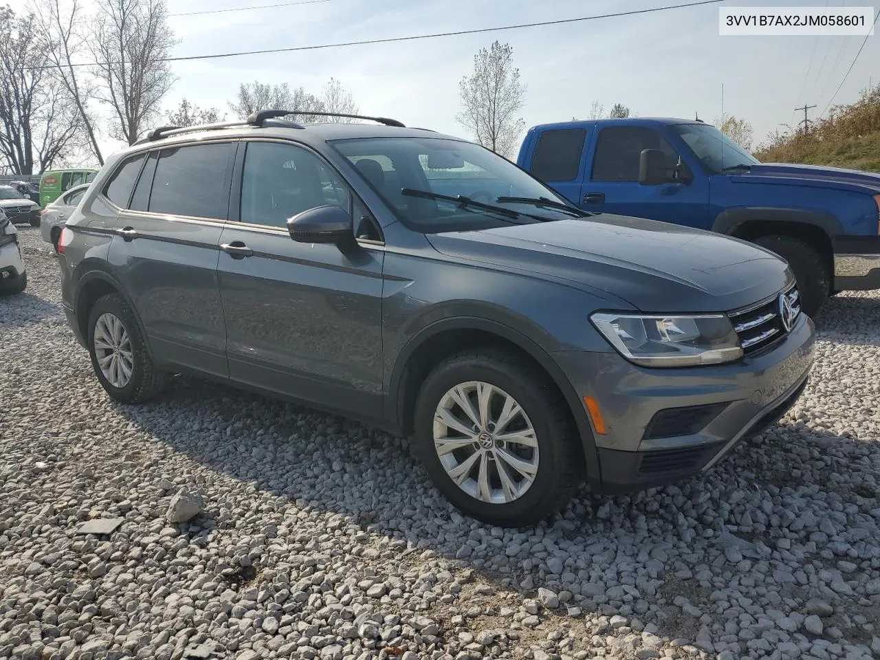 2018 Volkswagen Tiguan S VIN: 3VV1B7AX2JM058601 Lot: 78383014