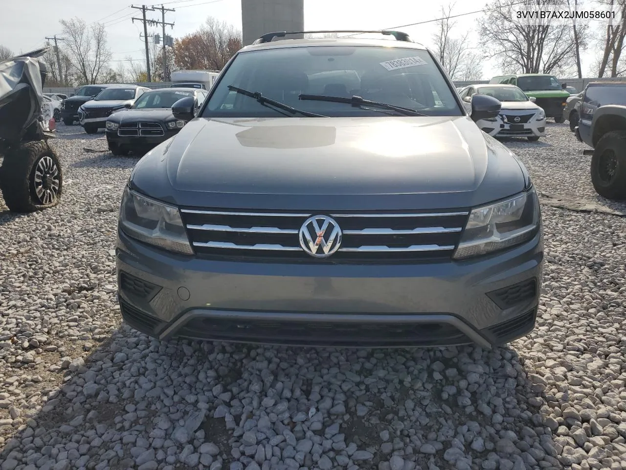 2018 Volkswagen Tiguan S VIN: 3VV1B7AX2JM058601 Lot: 78383014