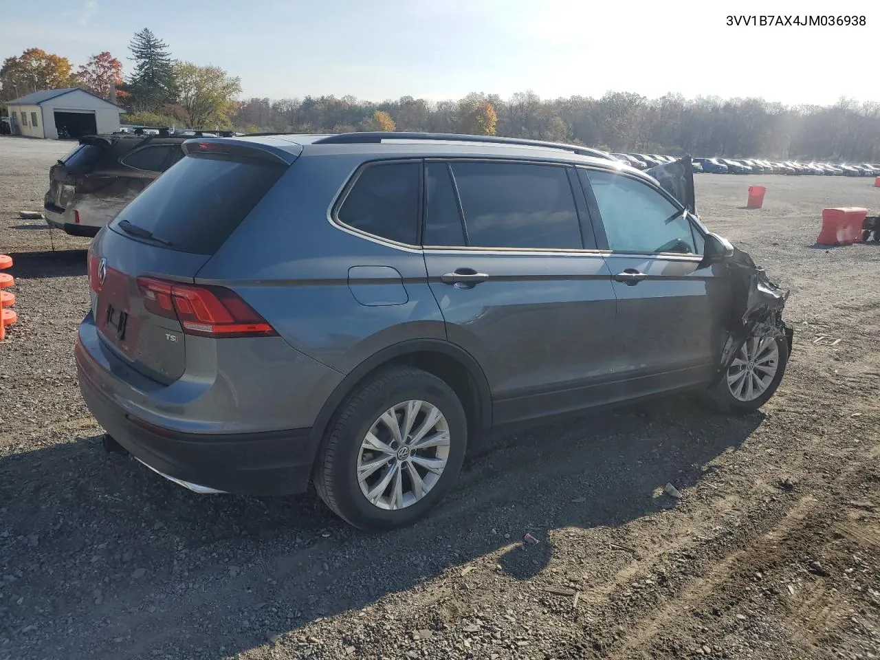 2018 Volkswagen Tiguan S VIN: 3VV1B7AX4JM036938 Lot: 78421734