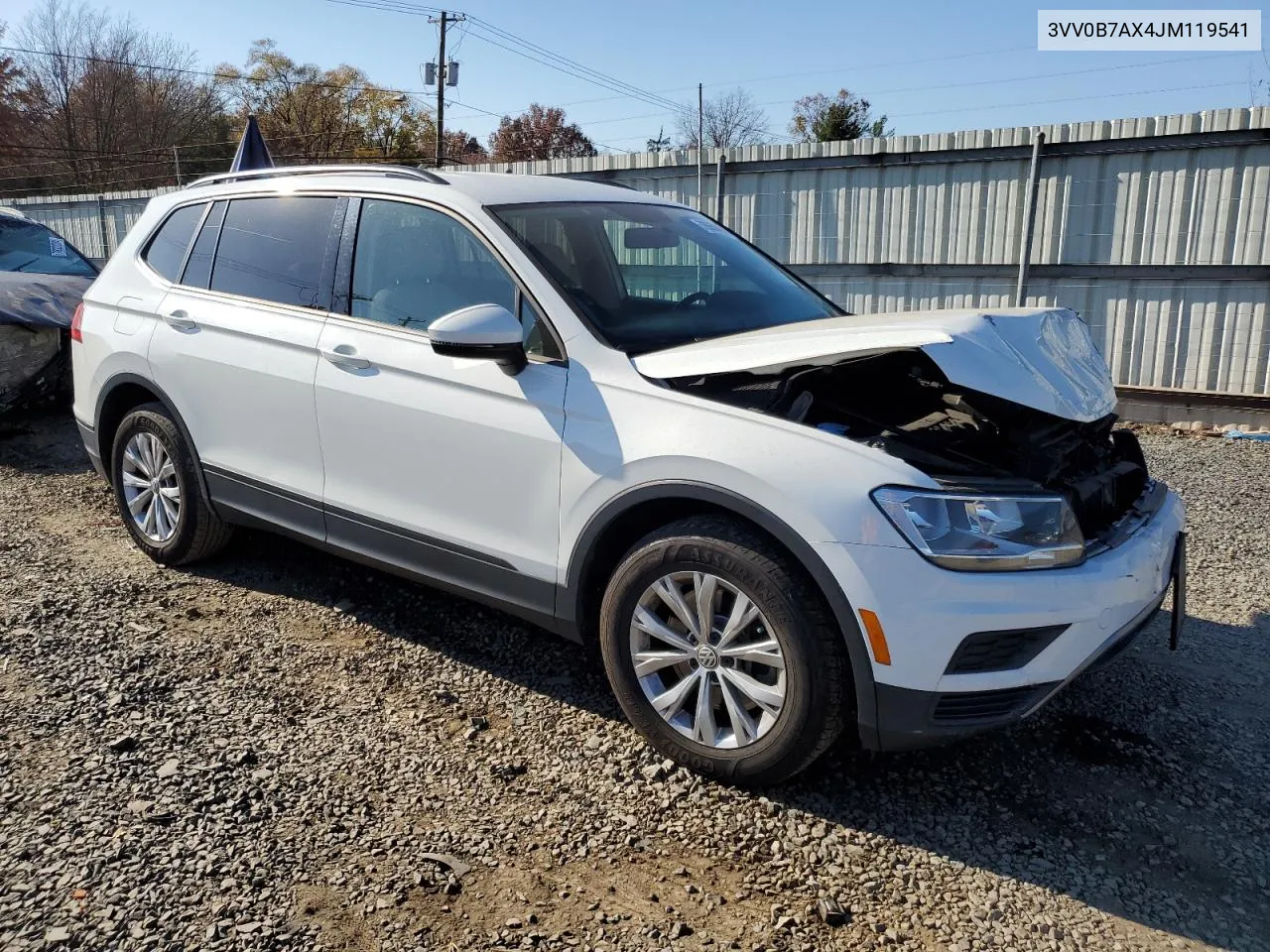 2018 Volkswagen Tiguan S VIN: 3VV0B7AX4JM119541 Lot: 78650424