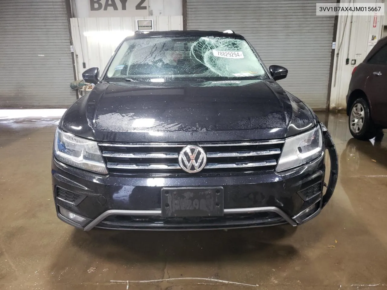 2018 Volkswagen Tiguan S VIN: 3VV1B7AX4JM015667 Lot: 78829294