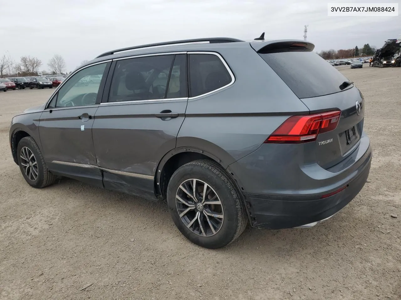 2018 Volkswagen Tiguan Se VIN: 3VV2B7AX7JM088424 Lot: 78848104