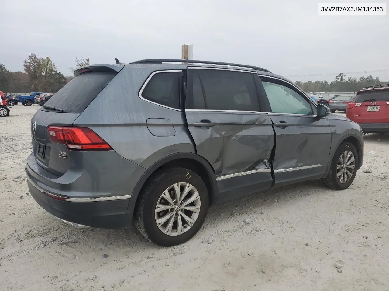 2018 Volkswagen Tiguan Se VIN: 3VV2B7AX3JM134363 Lot: 78851054