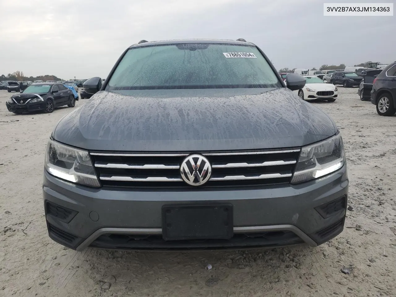 2018 Volkswagen Tiguan Se VIN: 3VV2B7AX3JM134363 Lot: 78851054