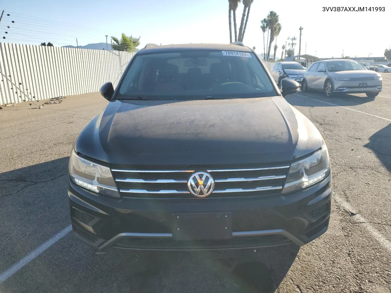 2018 Volkswagen Tiguan Se VIN: 3VV3B7AXXJM141993 Lot: 78914124