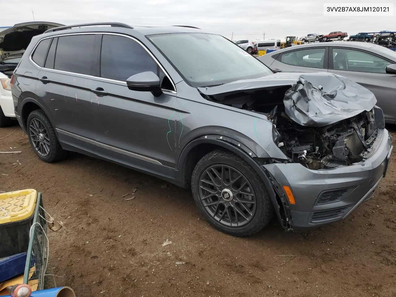 2018 Volkswagen Tiguan Se VIN: 3VV2B7AX8JM120121 Lot: 78932934