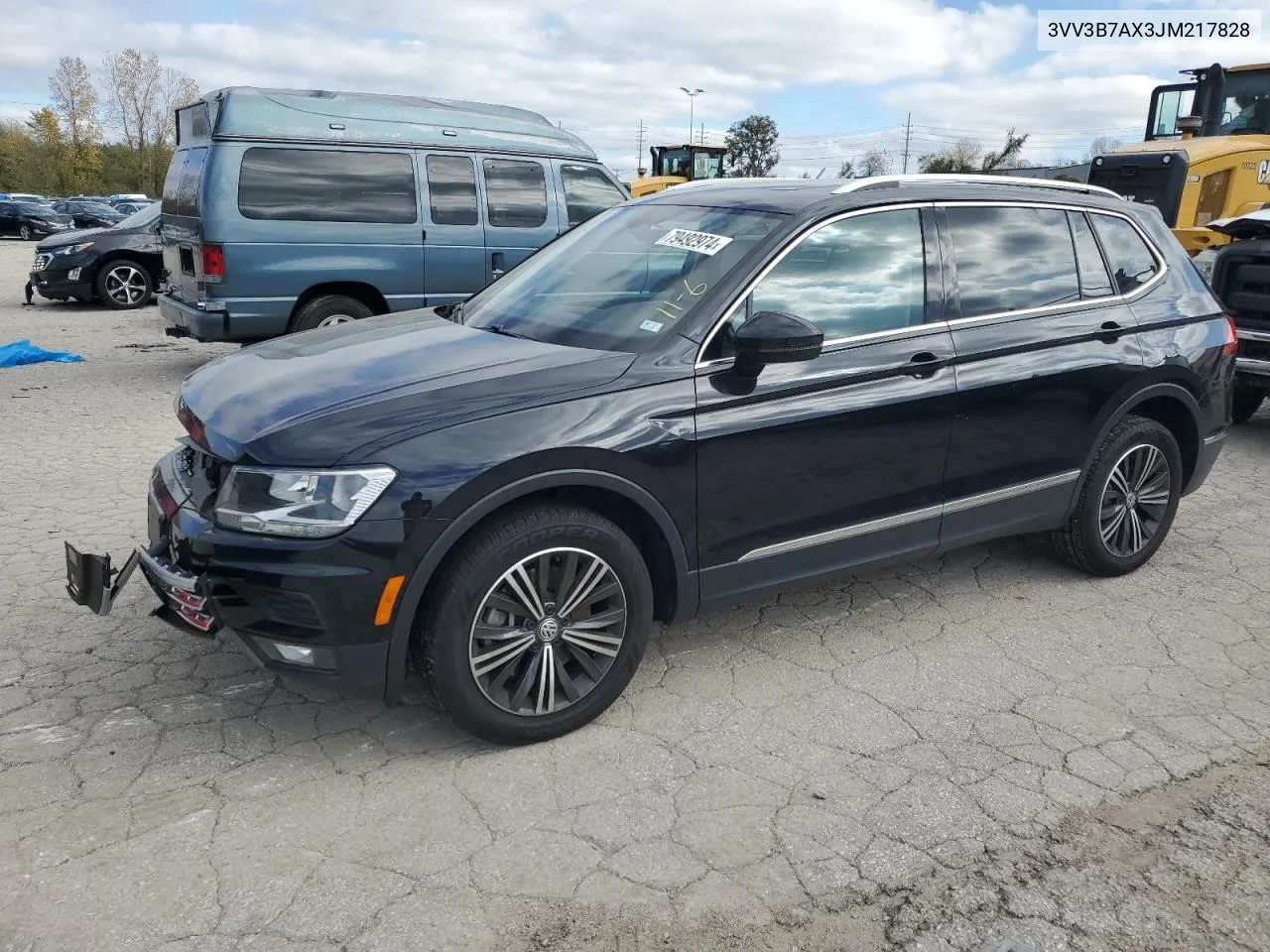 2018 Volkswagen Tiguan Se VIN: 3VV3B7AX3JM217828 Lot: 79492974