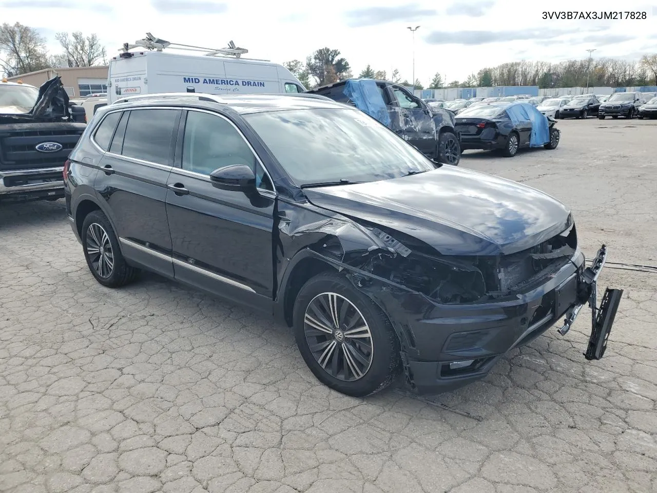 2018 Volkswagen Tiguan Se VIN: 3VV3B7AX3JM217828 Lot: 79492974