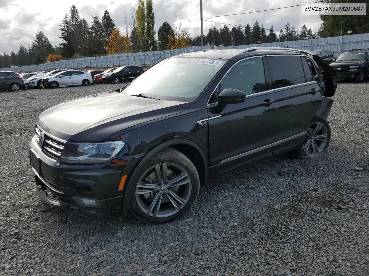 2018 Volkswagen Tiguan Se VIN: 3VV2B7AX9JM200687 Lot: 79544564