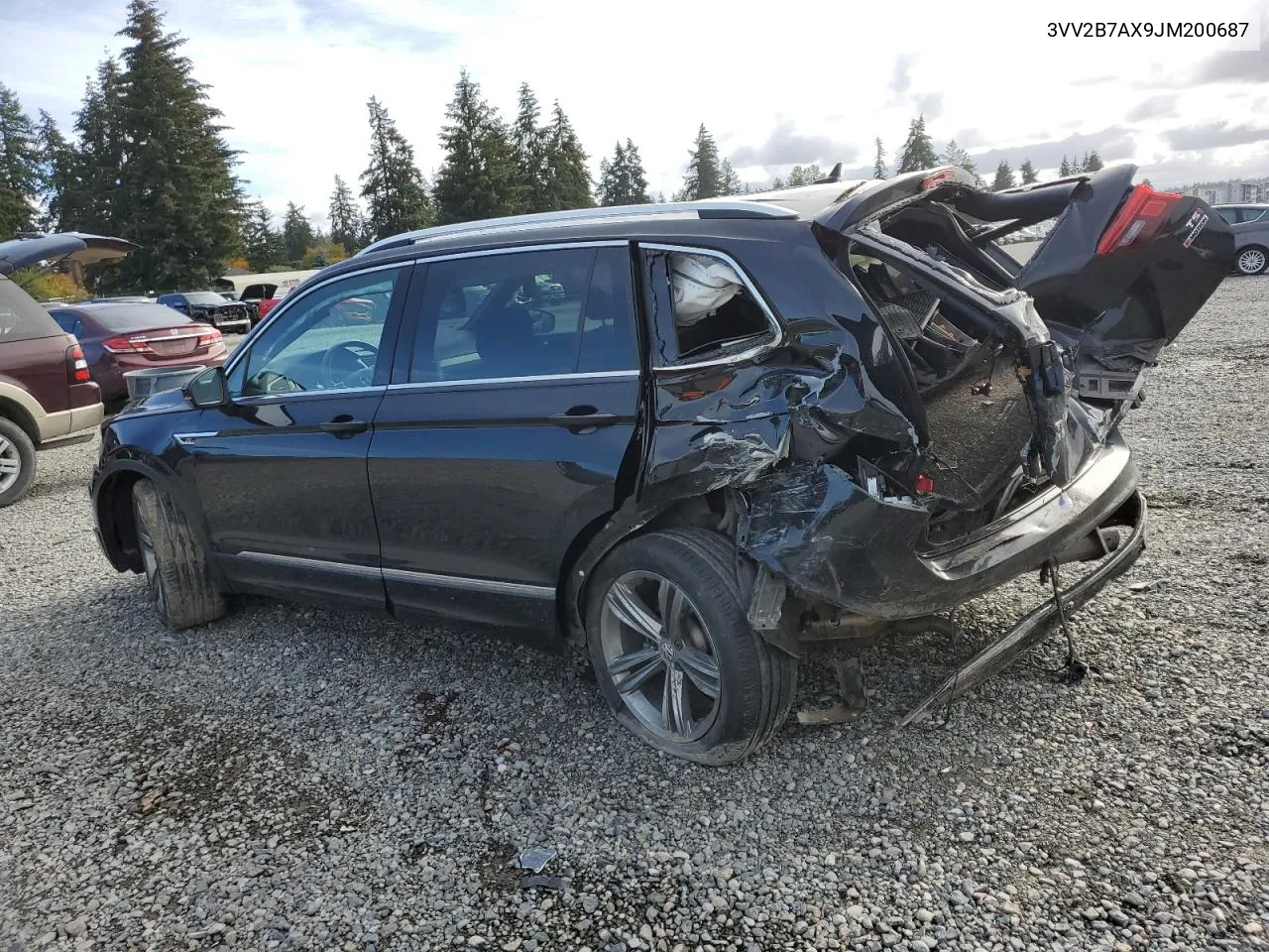 2018 Volkswagen Tiguan Se VIN: 3VV2B7AX9JM200687 Lot: 79544564