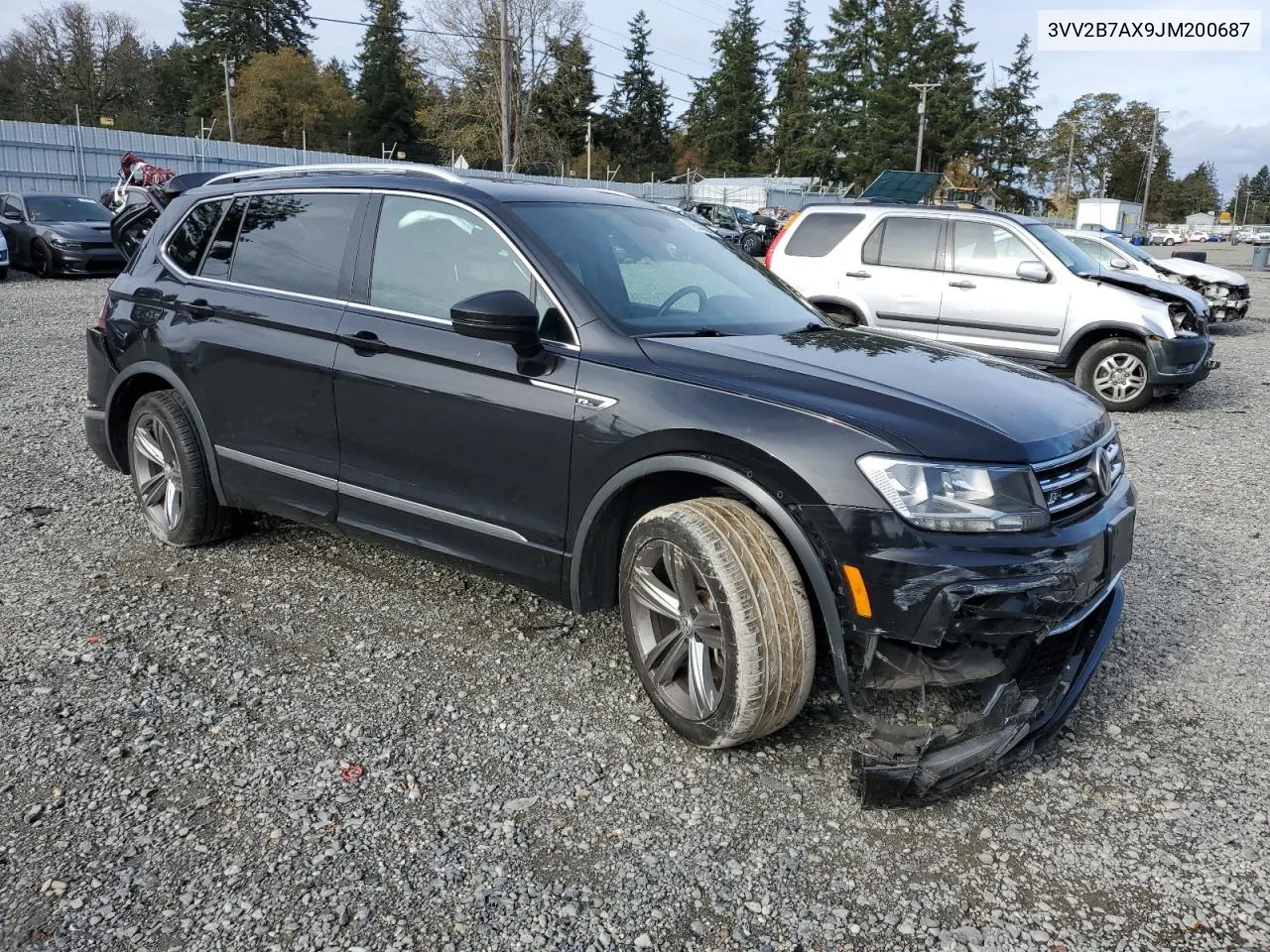 2018 Volkswagen Tiguan Se VIN: 3VV2B7AX9JM200687 Lot: 79544564