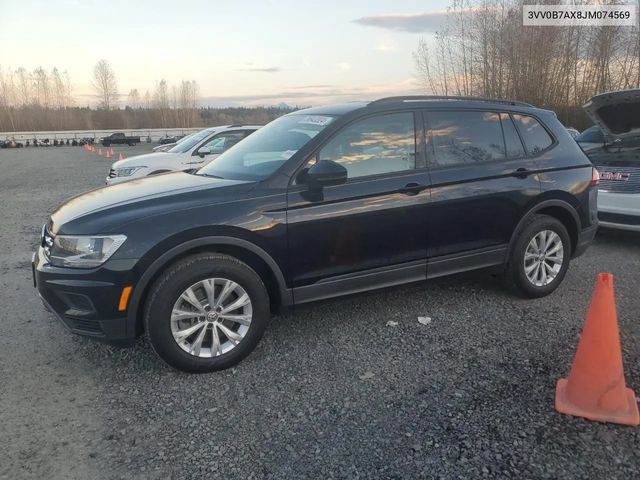 2018 Volkswagen Tiguan S VIN: 3VV0B7AX8JM074569 Lot: 79643324