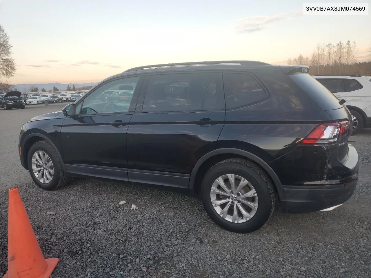 2018 Volkswagen Tiguan S VIN: 3VV0B7AX8JM074569 Lot: 79643324