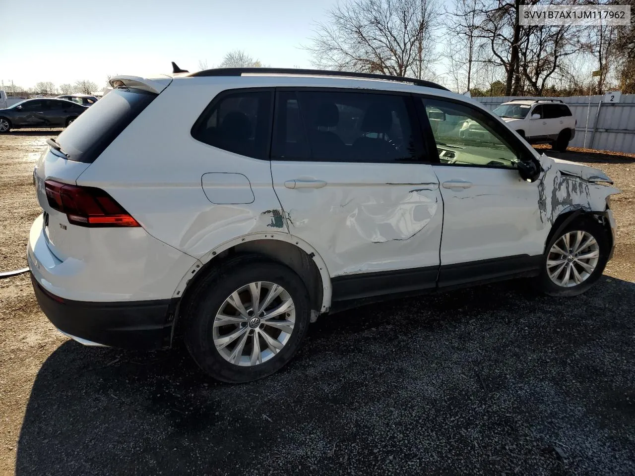 2018 Volkswagen Tiguan S VIN: 3VV1B7AX1JM117962 Lot: 79951894