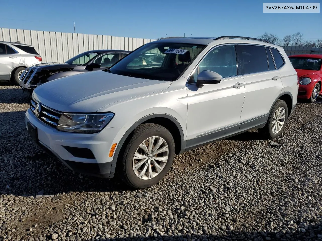 2018 Volkswagen Tiguan Se VIN: 3VV2B7AX6JM104709 Lot: 80019684