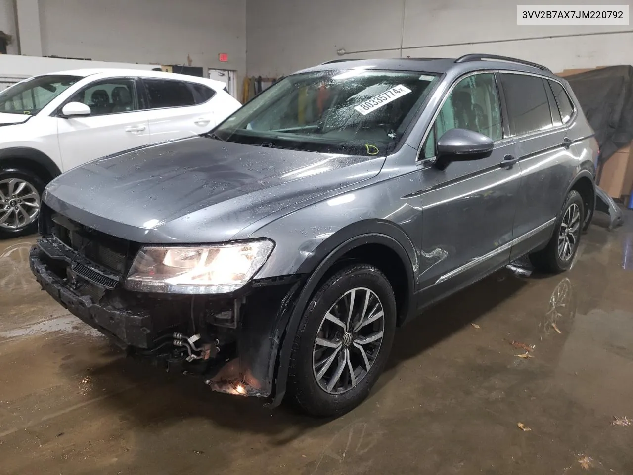 2018 Volkswagen Tiguan Se VIN: 3VV2B7AX7JM220792 Lot: 80335774