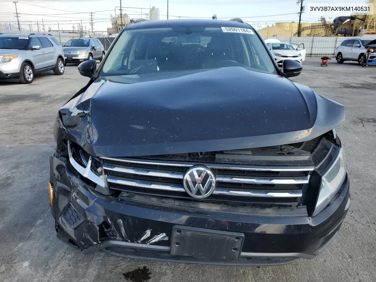 2019 Volkswagen Tiguan Se VIN: 3VV3B7AX9KM140531 Lot: 52001184